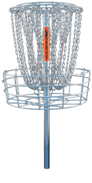 DGA MACH X DISC GOLF BASKET, cement-mounted, permanent