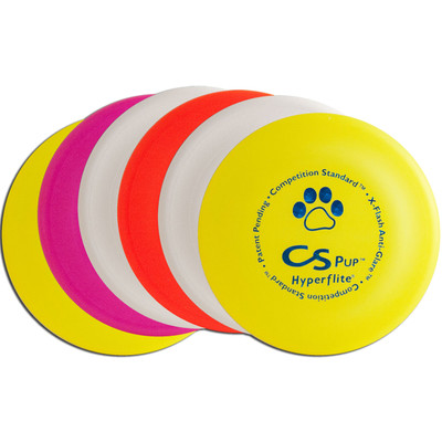 Hyperflite PUP COMPETITION STANDARD 6 PACK Frisbee Dog Discs - Set of Six (Asst. Colors)