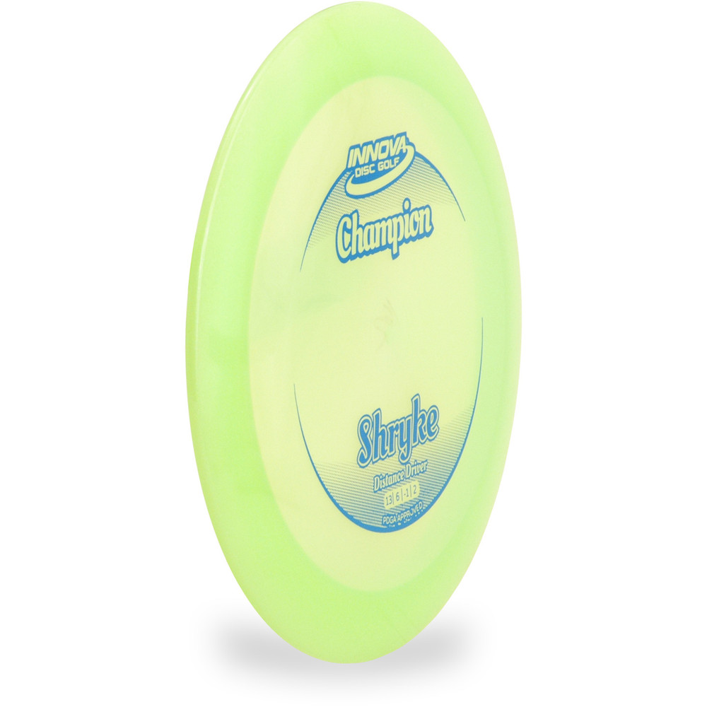 Innova CHAMPION SHRYKE Disc Golf Driver Green Angled Top View